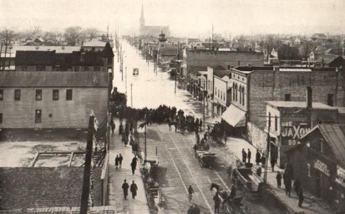1904 - West Bridge Street Looking West From Turner